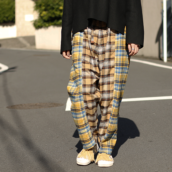 THE NERDYS ザナーディーズ / FLANNEL check clasical pants 